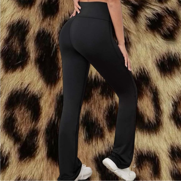 Black Flare Workout Pant - Picture 1 of 4